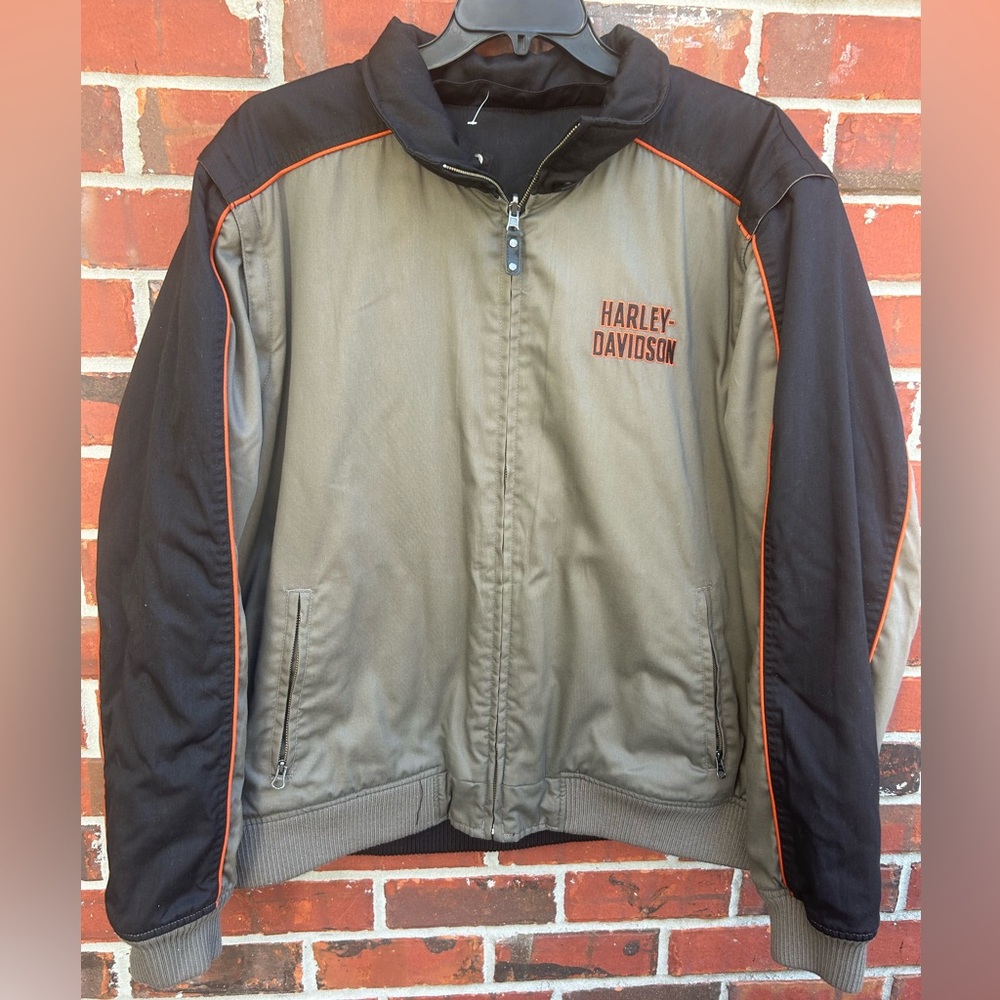 2011 Harley Davidson Full Zip Reversible Jacket w/ Removable Sleeves/Vest 2XL - Picture 1 of 15